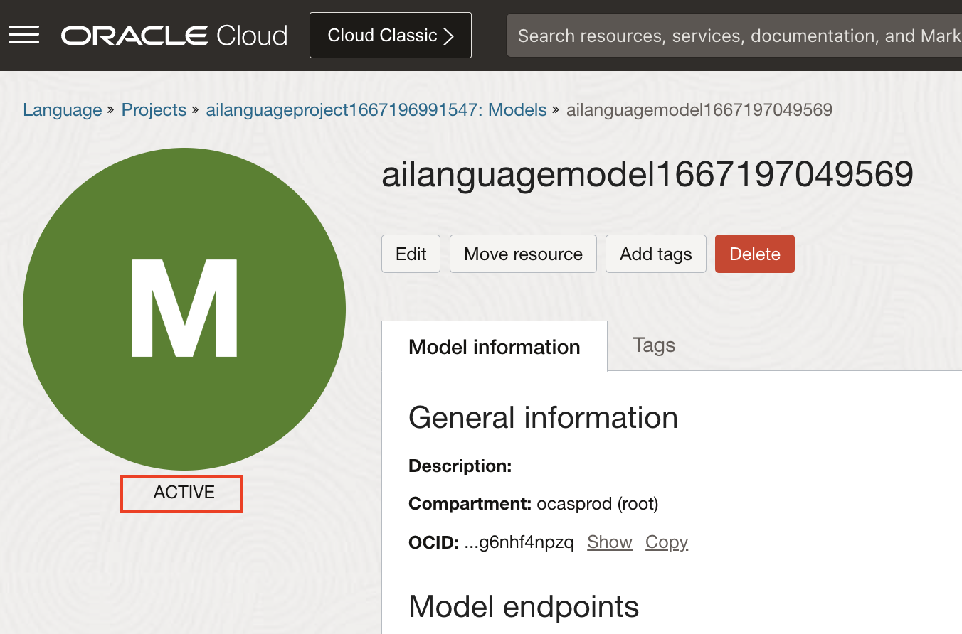 Active model