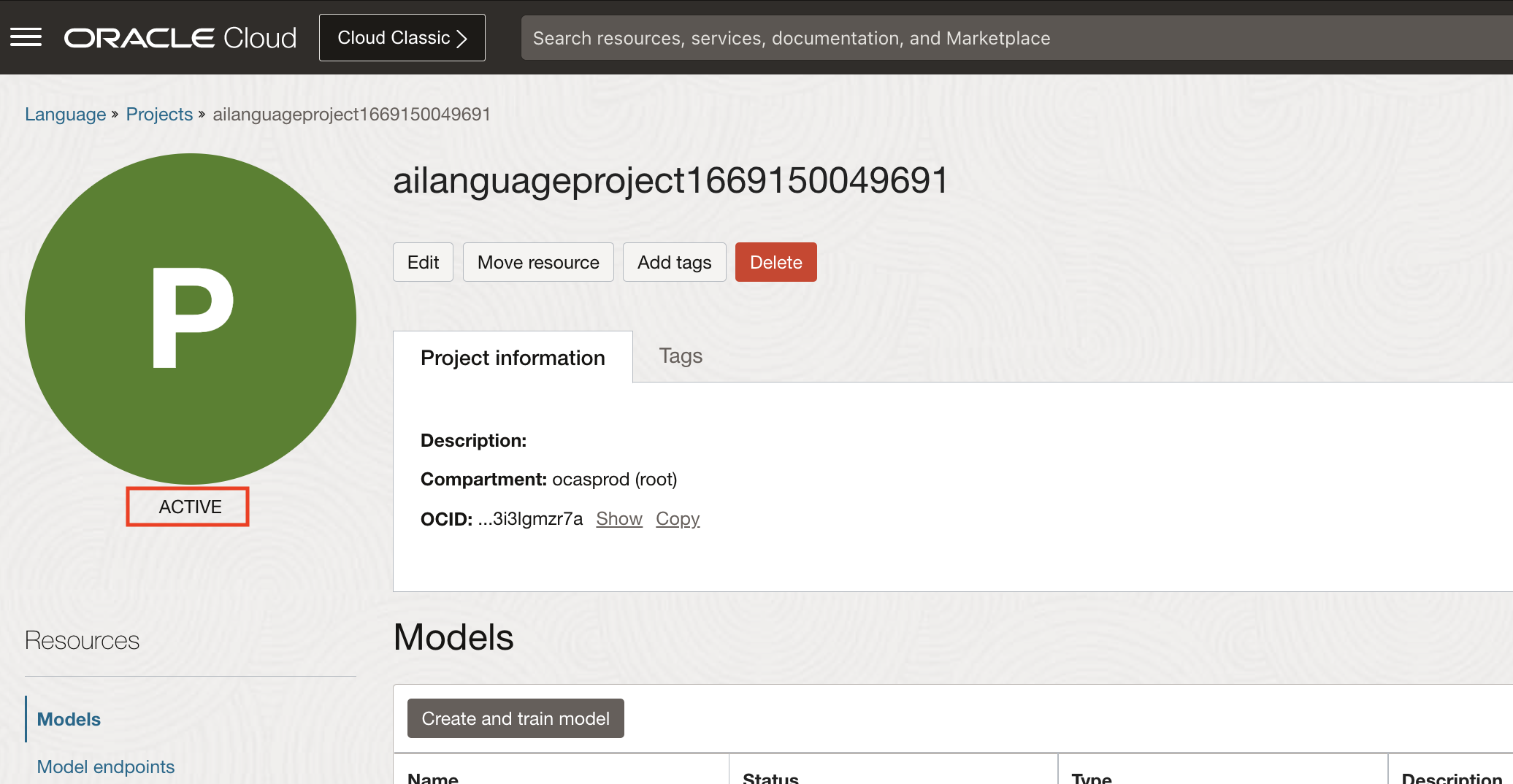 Active Project