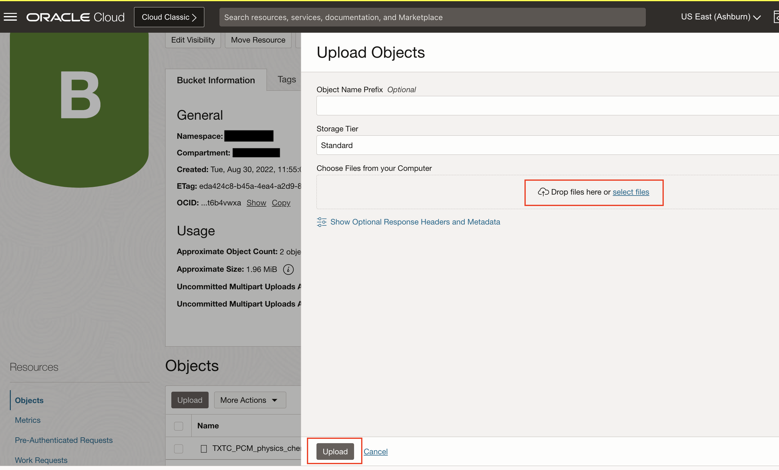 Upload Objects