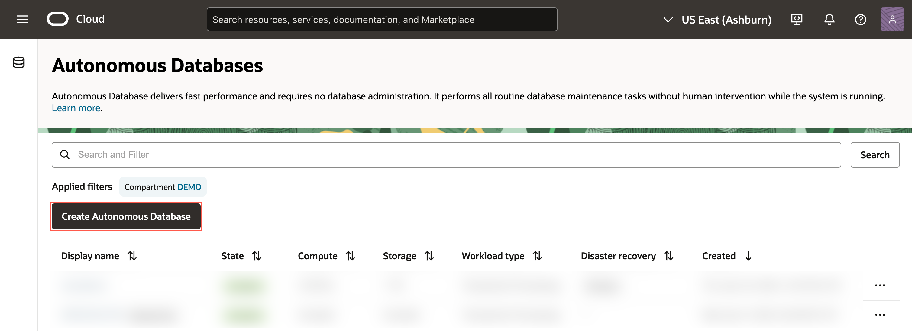 Cloud Dashboard