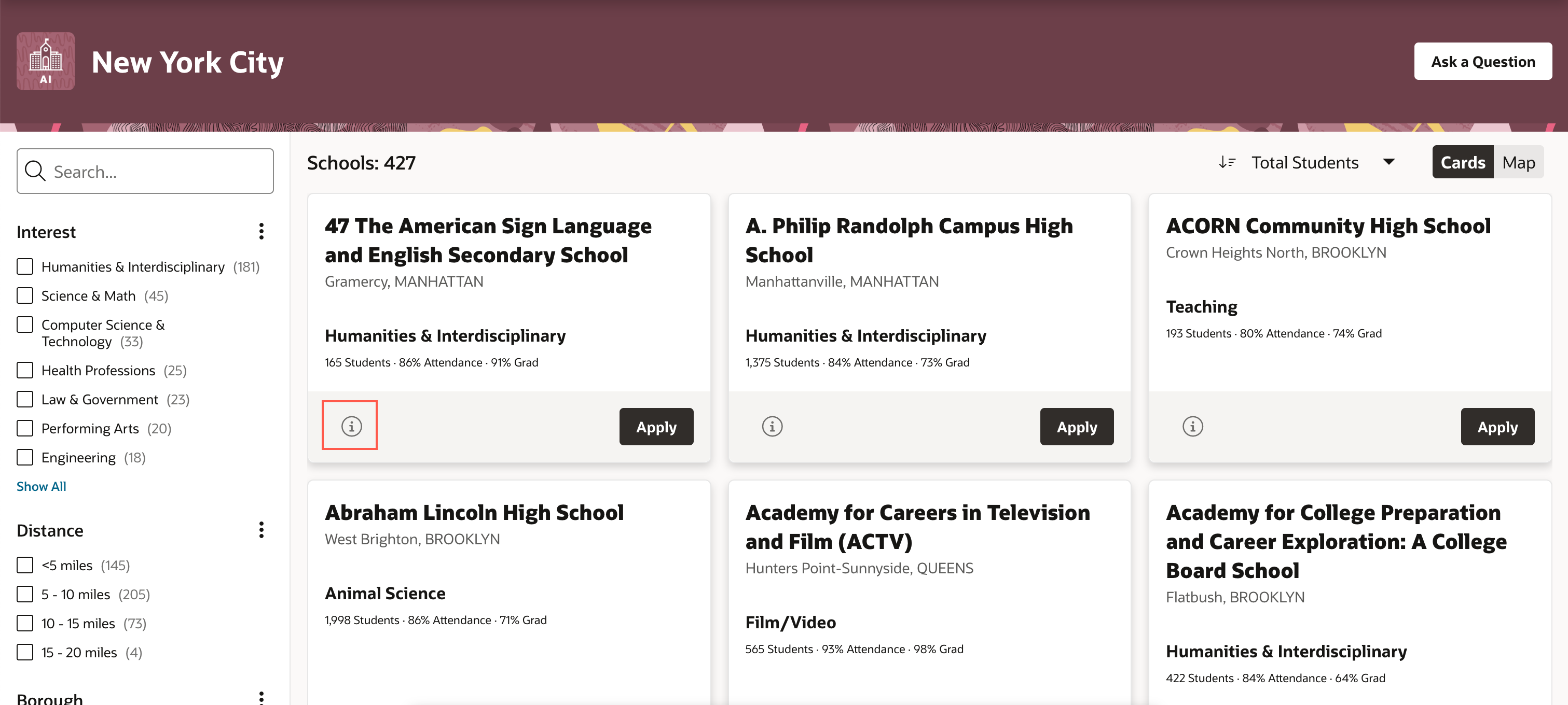 App home page