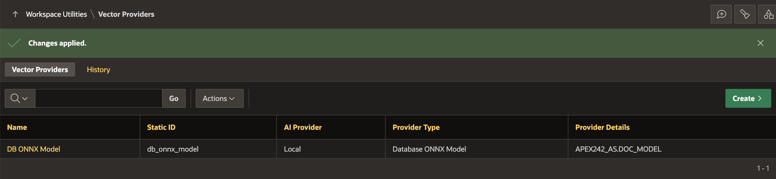 Vector Providers page