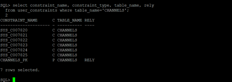 confirm constraint