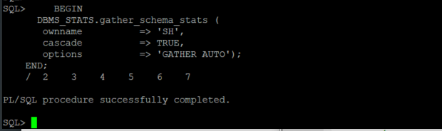 gather statistics