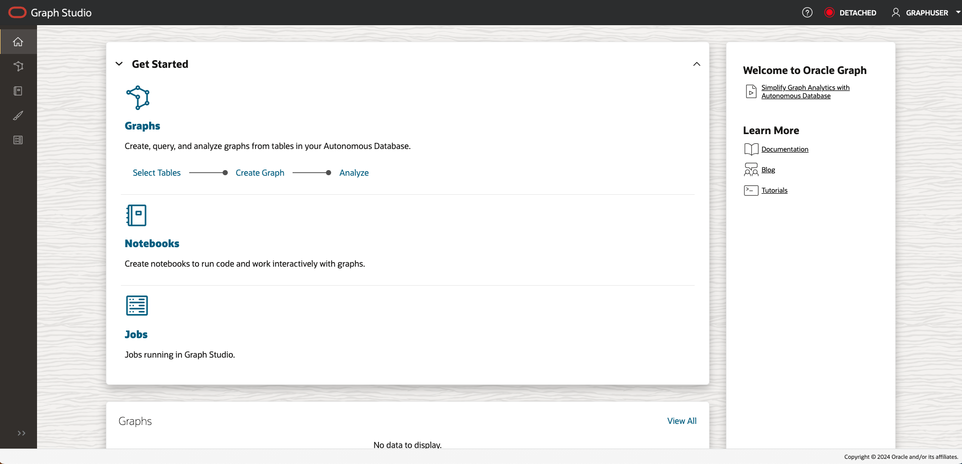 Home page with content